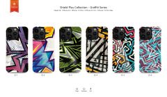 Kajsa Apple iPhone 14 Pro Kılıf HD Desenli Kajsa Shield Plus Grafiti Serisi Kapak