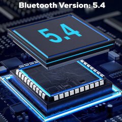 Lapas RGB LED Işıklı Kulak Üstü Bluetooth v5.4 Kulaklık LP-HD003