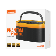 Recci Phantom Serisi Taşınabilir Kablosuz Bluetooth Hoparlör RSK-W40