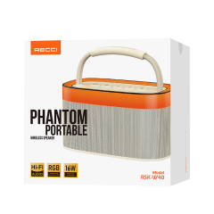 Recci Phantom Serisi Taşınabilir Kablosuz Bluetooth HoparlörRSK-W40
