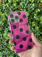 15 Pro Max Pembe Parlak Kılıf