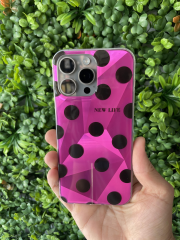 15 Pro Max Pembe Parlak Kılıf