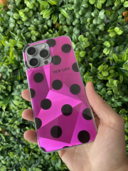 15 Pro Max Pembe Parlak Kılıf