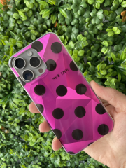 15 Pro Max Pembe Parlak Kılıf