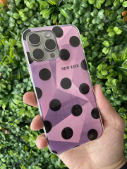 15 Pro Max Toz Pembe Parlak Kılıf