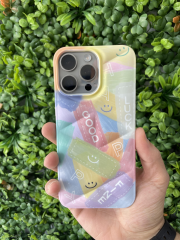 15 Pro Max Gülücük Desen Slikon Kılıf