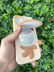 iPhone 11 Uyumlu Aynalı 3D Kabartmalı Darbe Korumalı Kılıf