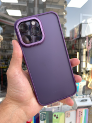 iPhone 14 Pro Max Uyumlu Derin Mor Renk Kılıf
