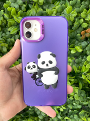 iPhone 11 Uyumlu 3D Ayıcık Kabartmalı Desenli Kılıf