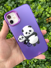 iPhone 11 Uyumlu 3D Ayıcık Kabartmalı Desenli Kılıf