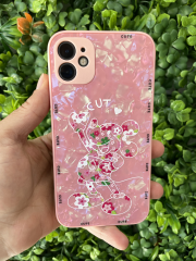 iPhone 11 Desenli Pembe Yanları Slikon KILIF