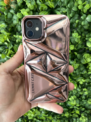 iPhone 11 Yumuşak Parlak Ayna Desenli Kılıf