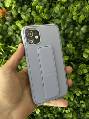 iPhone 11 Gri Tutmalı Standlı Kılıf
