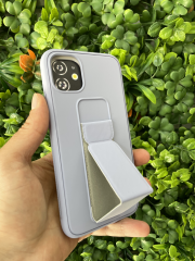 iPhone 11 Gri Tutmalı Standlı Kılıf