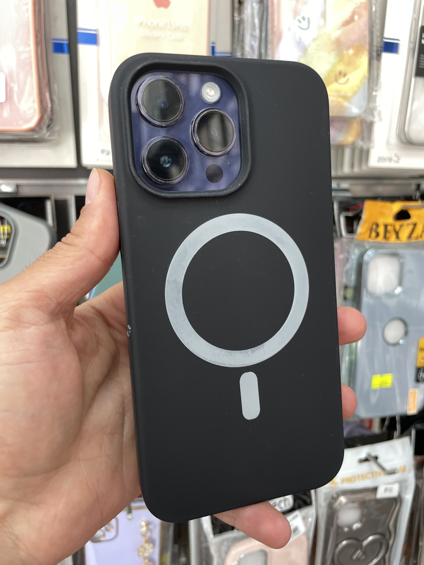 iPhone 14 Pro Max Siyah Lansman Kılıf