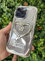 iPhone 14 Pro Max Kalp Desen Standlı Kılıf Arkası Parlak