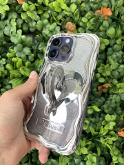 iPhone 14 Pro Max Kalp Desen Standlı Kılıf Arkası Parlak