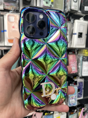 iPhone 14 Pro Max Uyumlu Renkli Parlak Arkası Baskı Yazılı KILIF