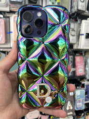 iPhone 14 Pro Max Uyumlu Renkli Parlak Arkası Baskı Yazılı KILIF