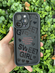 iPhone 14 Pro Max Uyumlu Yumuşak Kamera Korumalı Baskılı SİYAH Renk Desenli Kılıf