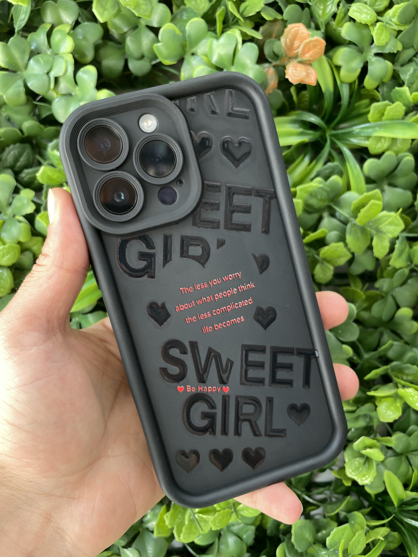 iPhone 14 Pro Max Uyumlu Yumuşak Kamera Korumalı Baskılı SİYAH Renk Desenli Kılıf