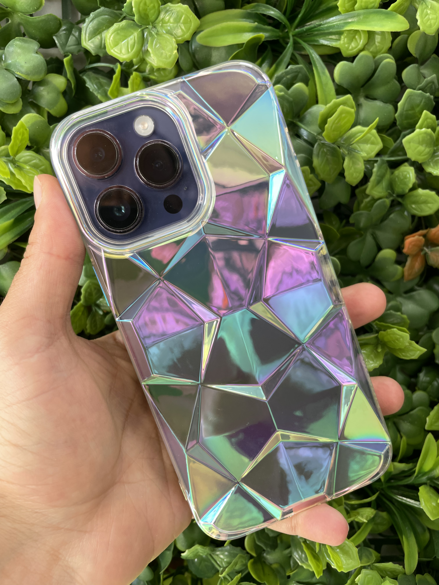 iPhone 14 Pro Max Uyumlu Parlak Şeffaf Renk Değiştiren KILIF