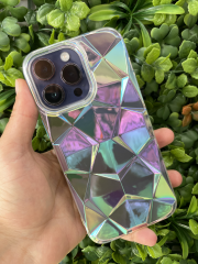 iPhone 14 Pro Max Uyumlu Parlak Şeffaf Renk Değiştiren KILIF