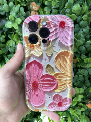 iPhone 14 Pro Max Uyumlu Yanları Şeffaf Arkası Baskılı Kılıf Üstün Korumalı