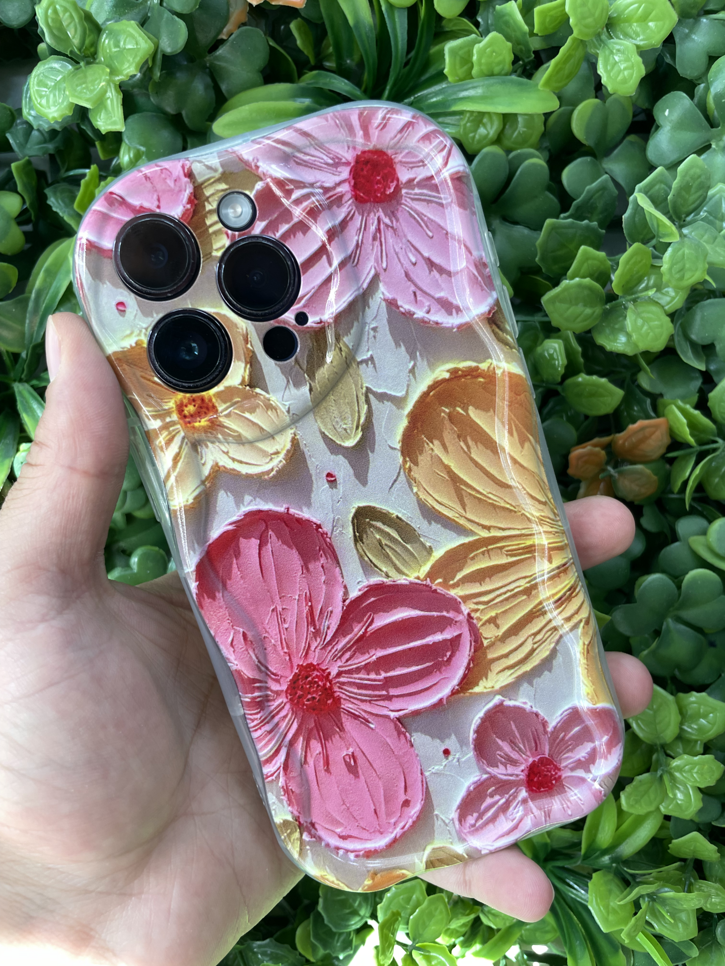 iPhone 14 Pro Max Uyumlu Yanları Şeffaf Arkası Baskılı Kılıf Üstün Korumalı
