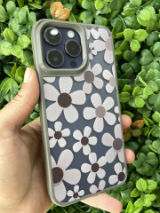 iPhone 14 Pro Max Uyumlu Papatya Desenli Kılıf