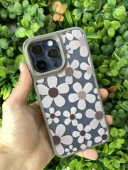 iPhone 14 Pro Max Uyumlu Papatya Desenli Kılıf