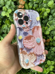 iPhone 14 Pro Max Uyumlu Yanları Şeffaf Arkası Baskılı Kılıf Üstün Korumalı