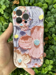 iPhone 14 Pro Max Uyumlu Yanları Şeffaf Arkası Baskılı Kılıf Üstün Korumalı