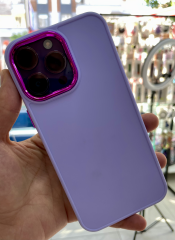 iPhone 14 Pro Max Uyumlu Düz Mor Renk Slikon Kılıf