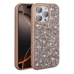 iPhone 16 Pro Max Kılıf Parlak Taşlı Tasarım Kılıf