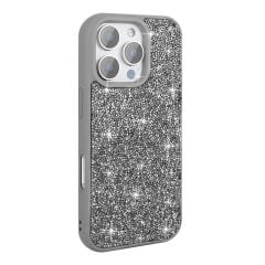 iPhone 16 Pro Max Kılıf Parlak Taşlı Tasarım Kapak