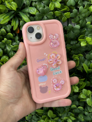 iPhone 13-14 Uyumlu Baskılı Yanları Yumuşak Arkası Baskılı