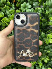 iPhone 13-14 Uyumlu Taşlı Baskılı Kılıf