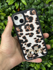 iPhone 13-14 Uyumlu Taşlı Baskılı Kılıf Yumuşak
