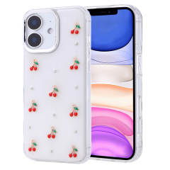 Apple iPhone 11 Kılıf Fiyonk Simli Şeffaf
