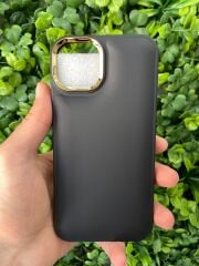 iPhone 13 - 14 Uyumlu Slikon Siyah Puf Kılıf
