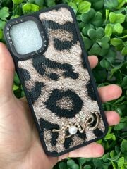 iPhone 12 - 12 Pro Uyumlu Taşlı Baskılı Kılıf Yumuşak