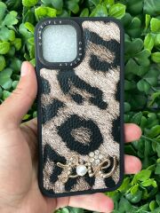 iPhone 12 - 12 Pro Uyumlu Taşlı Baskılı Kılıf Yumuşak