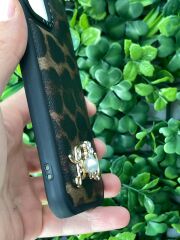 iPhone 12 - 12 Pro Uyumlu Taşlı Baskılı Kılıf Yumuşak