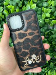 iPhone 12 - 12 Pro Uyumlu Taşlı Baskılı Kılıf Yumuşak