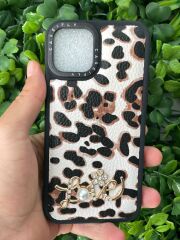 iPhone 12 - 12 Pro Uyumlu Taşlı Baskılı Kılıf Yumuşak