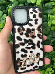 iPhone 12 - 12 Pro Uyumlu Taşlı Baskılı Kılıf Yumuşak