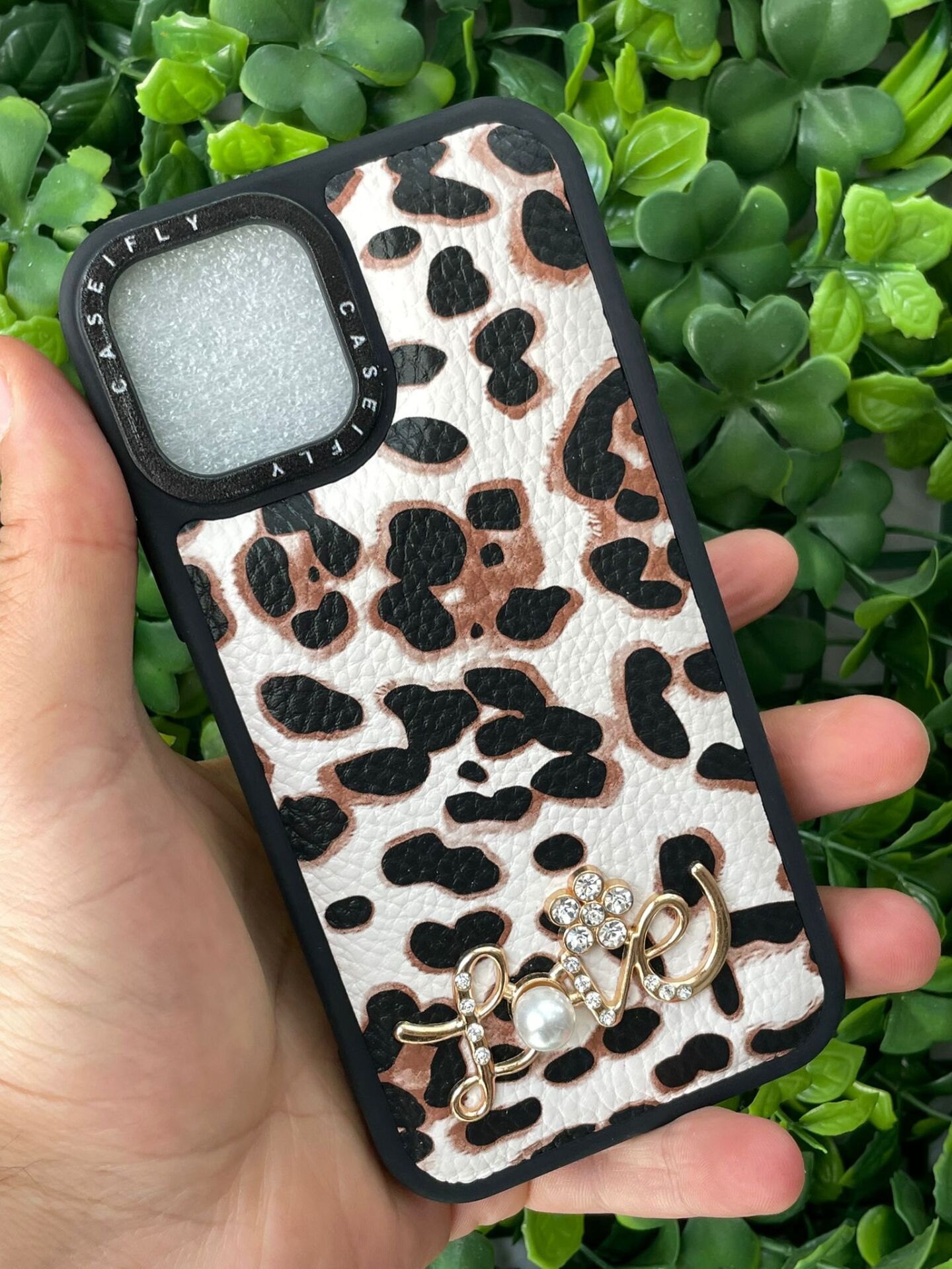 iPhone 12 - 12 Pro Uyumlu Taşlı Baskılı Kılıf Yumuşak
