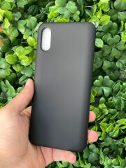 Redmi 9A Uyumlu Düz Siyah Slikon KILIF