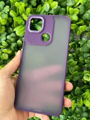 Redmi 9C - 10A Uyumlu Mor Şeffaf Yanları Slikon Yumuşak Kılıf